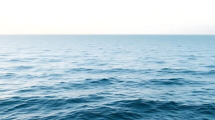 Naklejka premium Serene ocean waves under a clear sky evoke feelings of tranquility and peace perfect for travel, tourism, and relaxation themes