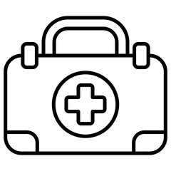 Obraz premium first aid kit icon