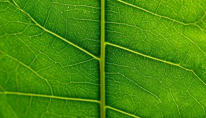 Close-up view of a leaf's intricate vein structure.