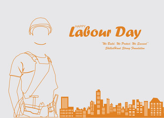 labor day card poster vector