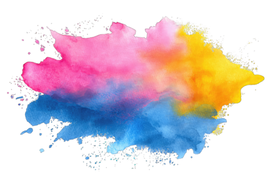 Abstract colorful blot - Powered by Adobe