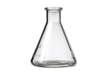 Clear glass conical flask (1)