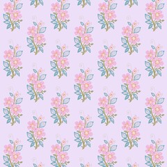 seamless floral pattern Pink Floral Pattern