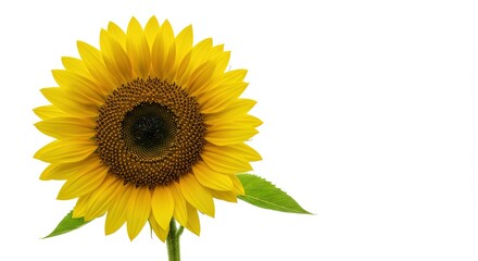 Obraz premium Single sunflower image background