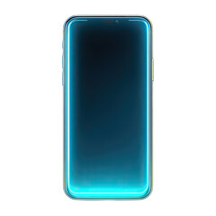 Modern phone with glowing edge