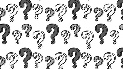 Seamless background illustration with question marks.