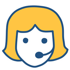 vector illustration of a customer service representative
