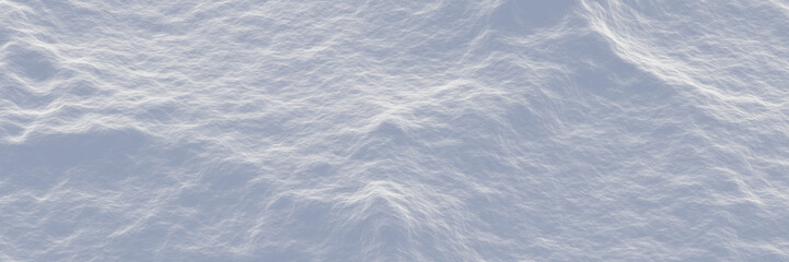 3D snowdrift surface. Snow mountain