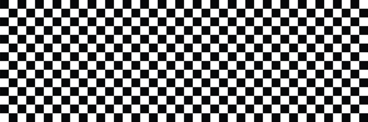 Fototapeta premium Chess board. Checkered background seamless pattern. Retro psychedelic checkered wallpaper. Vector illustration