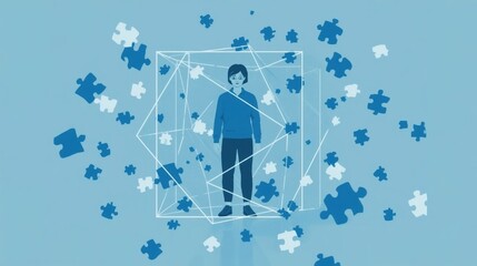A Puzzle of Self: Conceptual Art of a Person with Autism