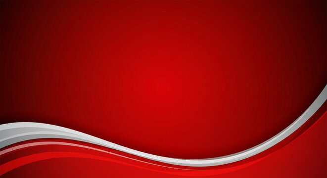 Red abstract background wave design modern wallpaper vector graphic illustration