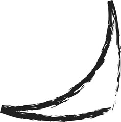 Brush drawn triangles and shaped elements