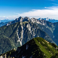 Mountain range landscape