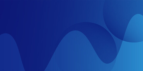 Fototapeta premium Line blue liquid wave background simple. Fluid composition of shapes.