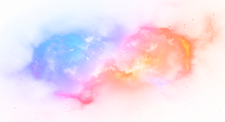 Pastel Dreamy Galaxy Nebula Background Design.