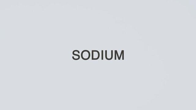 Sodium concept word stethoscope illustrative illustration text hand diagnosed on white background for health awareness, patient care, and medical evaluation