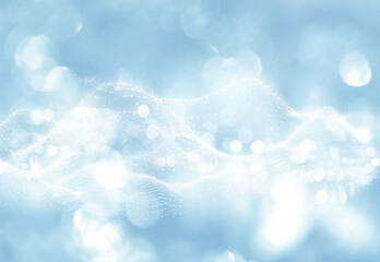 blue bubble molecule background for cosmetic product