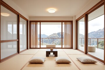 Obraz premium Minimalist Tatami Lounge 