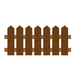 Wooden fence vector illustration