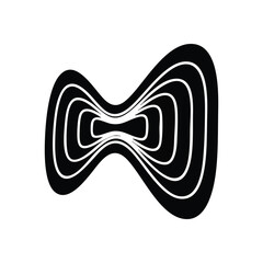 Dynamic Abstract Line Art Flow. Graceful undulations create a mesmerizing visual journey. This minimalist design suggests depth, motion, and interconnectedness on a dark canvas.