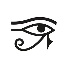 Egyptian Eye of Horus Ancient Symbol. This powerful emblem of antiquity signifies divine protection, wellness, and royal authority. Represents insight and cosmic balance.