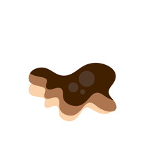 Chinese Black Mushrooms. Asian cuisine ingredient. Vector illustration.