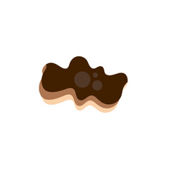 Chinese Black Mushrooms. Asian cuisine ingredient. Vector illustration.