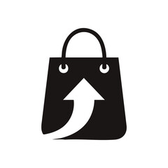 Business Growth E-commerce Icon. Modern flat vector symbol depicting online commerce success. Signifies increasing sales, revenue growth, and efficient digital service delivery.