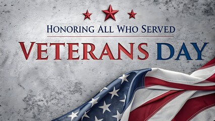 Veterans Day Tribute Honoring Service A Patriotic Display with American Flag and Stars Symbolic of Remembrance and Gratitude