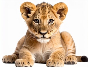 Obraz premium portrait of a baby lion