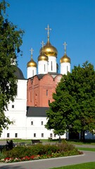 Orthodox church with golden domes