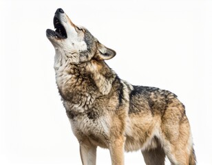 Howling Wolf in Snow