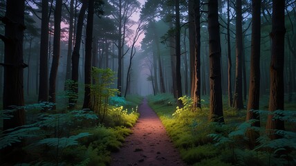 morning in the woods