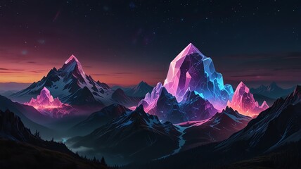 sunrise over the mountains