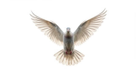 Fototapeta premium White dove in flight