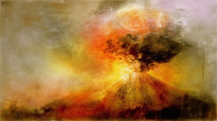 Obraz premium seismic,centuries,magma,eruption,pressure,symbolism,activity,earth,cataclysm,awakening,ash,silence,crust,rebirth,geological,lava,time,volcano,dormant,explosion