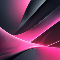 "Futuristic Gradient in Laser Pink and Black with Soft Abstract Technology Vibe, AI"