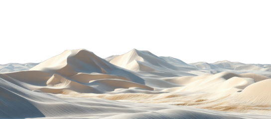 Vast desert dunes stretch across the horizon
