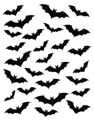 Naklejka premium Bats pattern background