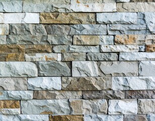 Multi-toned stone wall