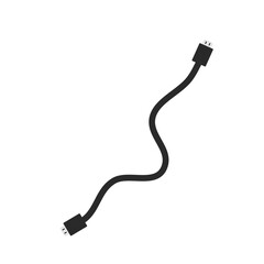 Modern HDMI cable vector icon