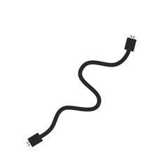 Modern HDMI cable vector icon