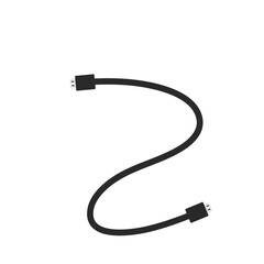 Modern HDMI cable vector icon