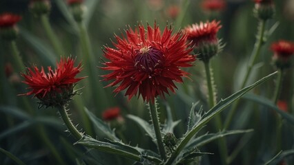 red and yellow flower