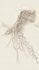 Fototapeta premium sudden,drought,loss,satellite,fragility,ecological,lines,environment,damage,emptiness,basin,desert,map,arid,terrain,vast,cracked,earth,geography,grid