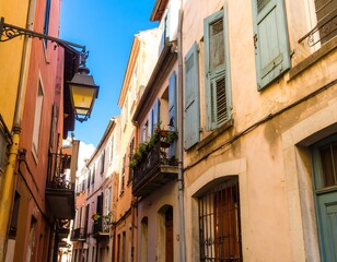 Colorful European alleyway (1)
