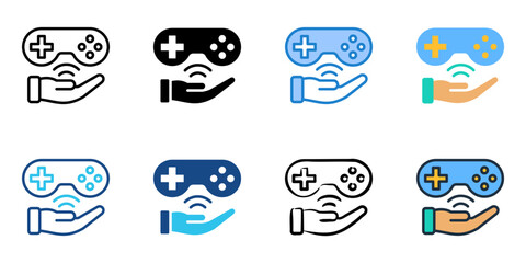 Game Development icon set multiple style collection 
