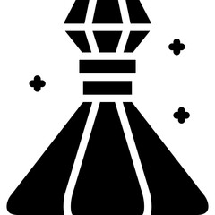 perfume icon illustration design with solid