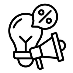 Promotional Campaign  Icon Element For Design