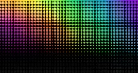 Colorful pixelated spectrum gradient